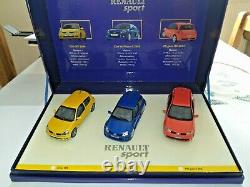 1/43 Coffret Renault Sport Clio 2 RS Megane 2 RS Clio V6 UH ref 7711227756