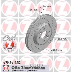 2 Disques de Frein Sport pour Renault Clio 3 Laguna Megane Scenic Twingo Avant