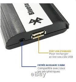 Boîtier USB / Auxiliaire / Bluetooth Pour Renault Megane 2 Clio 3 Scenic Laguna