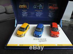 Coffret Renault Sport Renault Clio Rs, V6 Phase 2, Megane Rs Universal Hobbies