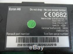 Ecran A6 LCD Multimidia Gps Navigation Tom Tom Carminat Renault Clio 3 Phase 2
