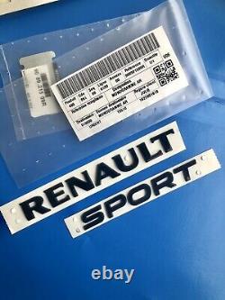 Logo Renault Sport Noir Megane 4 IV Clio Gt Rs Original Badge Emblème 908921509r